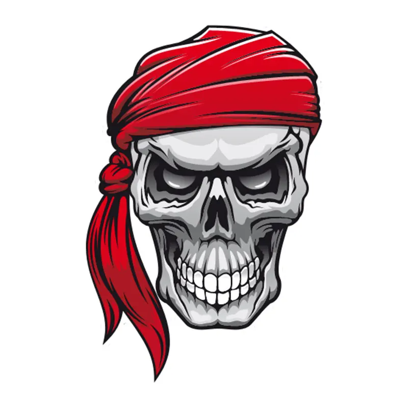 

Cartoon Skull PVC Car Sticker Funny Waterproof Window Cool Tuning Motorcycle Creative Ornament Motorcycle Helmet Decals