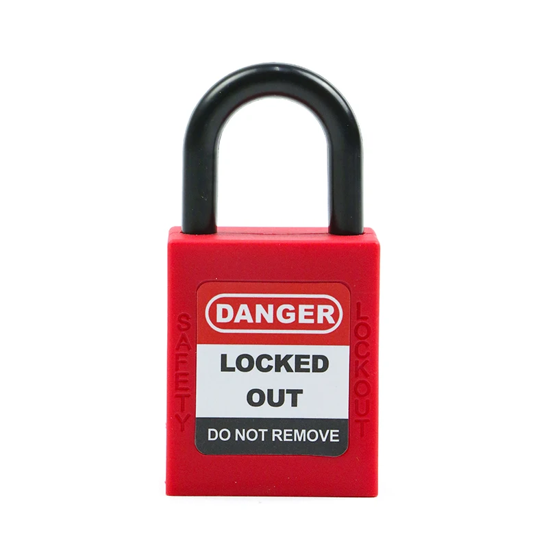 

High Security ABS Insulation 25mm Nylon Shackle Safety Padlock Lockey Loto Locks Lockout with Custom Logo