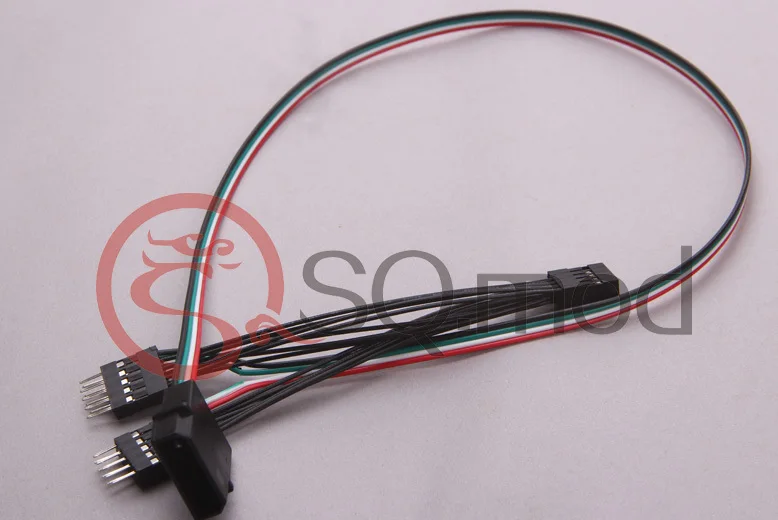 Материнская плата Внутренний 9pin USB 1 Женский до 2 Мужской сплиттер кабель для