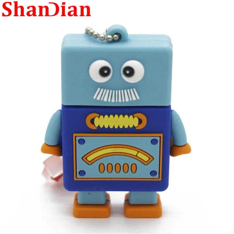 SHANDIAN абсолютно новое поступление Флешка 4G 16G силиконовая мини Сова/робот 32G 64G usb