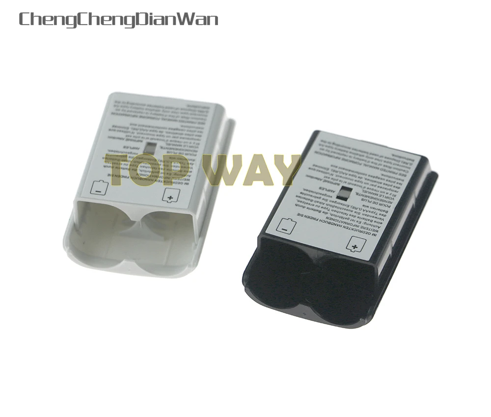 

ChengChengDianWan Black & white Battery Case Cover Shell For Xbox 360/xbox360 Wireless Controller Rechargeable Battery 10pcs/lot