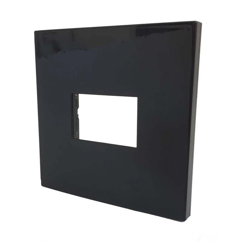1 Slot Black Wall Outlet Frame pic 2