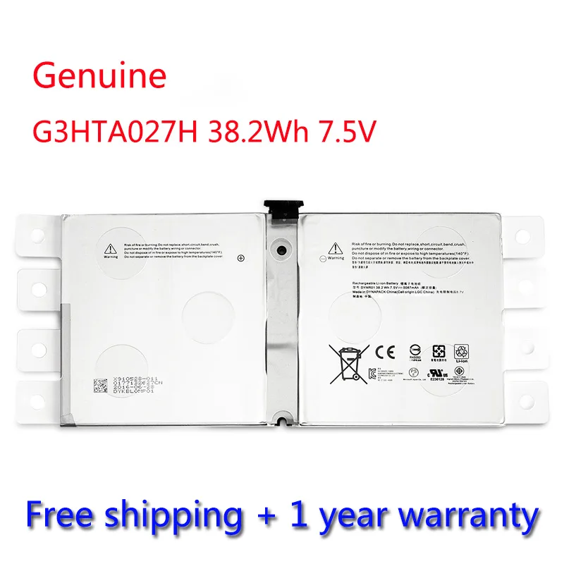 Аккумулятор 7XINbox 38 2wh 7 5 В G3HTA027H для планшетов Microsoft Surface Pro 4 12 3 дюйма серии DYNR01 5087