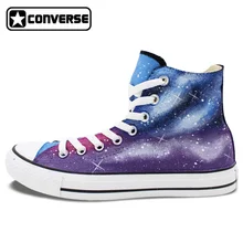 Sneakers Women Men Converse Chuck Taylor Galaxy Original Design Custom Hand Painted Skateboarding Shoes Man Woman Christmas Gift