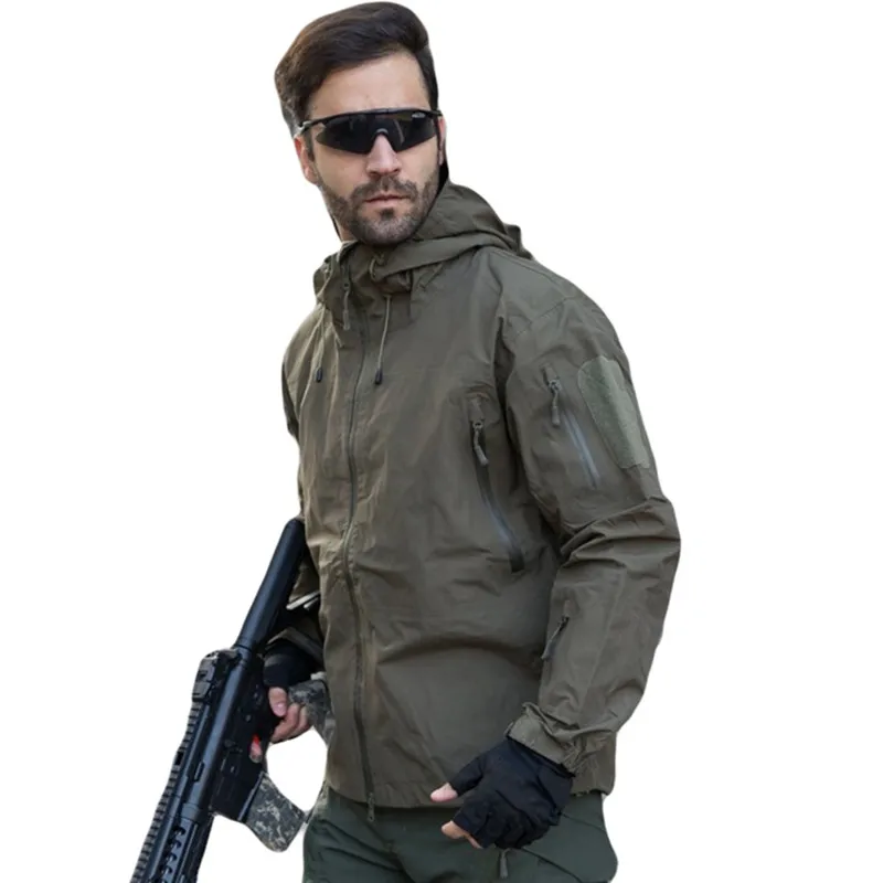 Mege бренд Hardshell камуфляж Мужская ветровка одежда, военная Водонепроницаемая армейская осенняя куртка, тактическое пальто Мультикам для мужчин