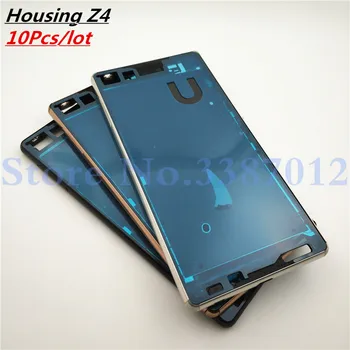 

10Pcs/lot For Sony Xperia Z4 Z3 Plus E6553 Single Card Middle Frame Bezel LCD Housing Mid Faceplate+Side Button+Dust Plug Cover