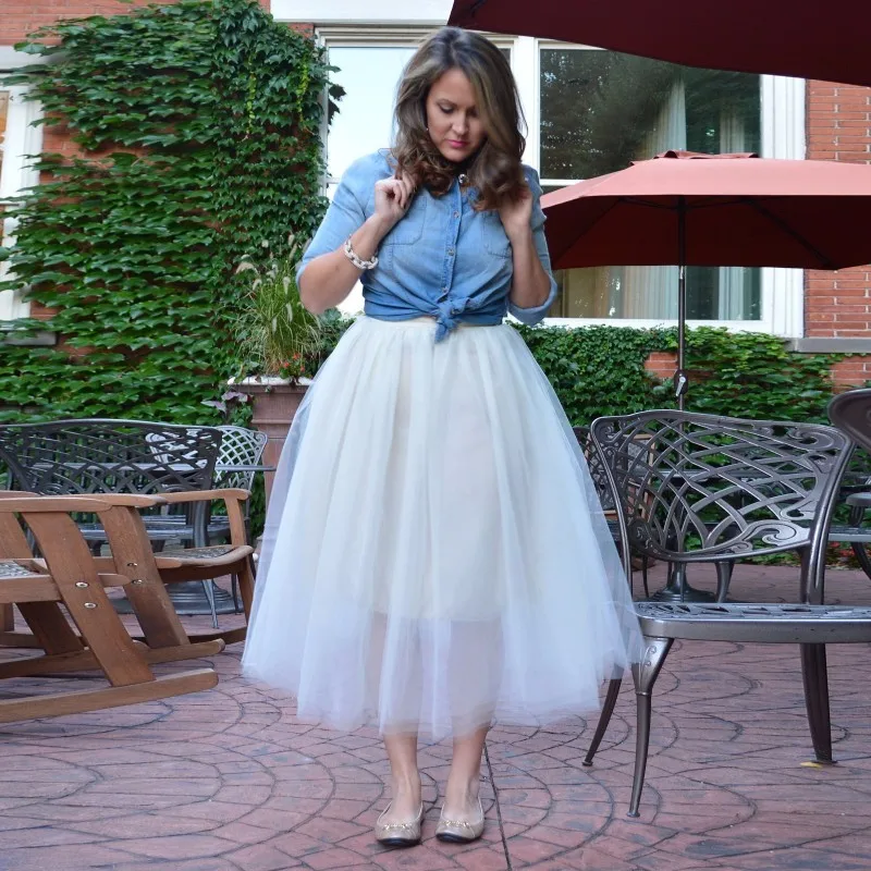 Ropa La Blanco Tutu Longitud Faldas Sheert Estilo Lolita Modesta Señora Made Las Tobillo Para Revestimiento Custom Corto Mujeres qnw71U46