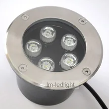 Подземный светодиодный 5 Вт dia120mm 85-265 В Bridgelux светодиодный встраиваемый лестница СВЕТОДИОДНЫЙ торшер 50 шт./лот