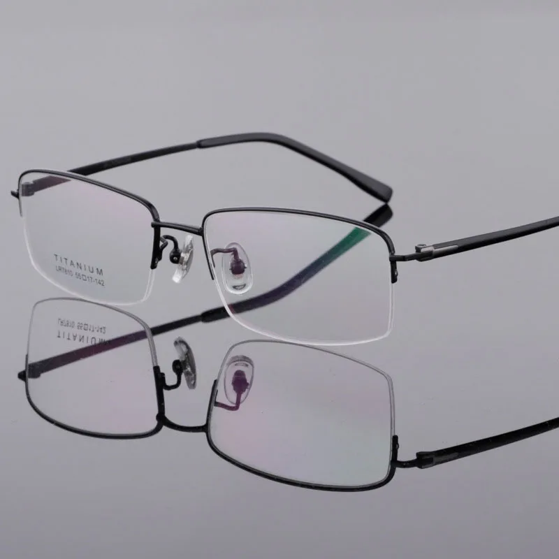 BCLEAR, чистый титан, половинная оправа, брендовые очки для мужчин, оптическая оправа для очков, очки по рецепту, близорукость, Oculos De Grau