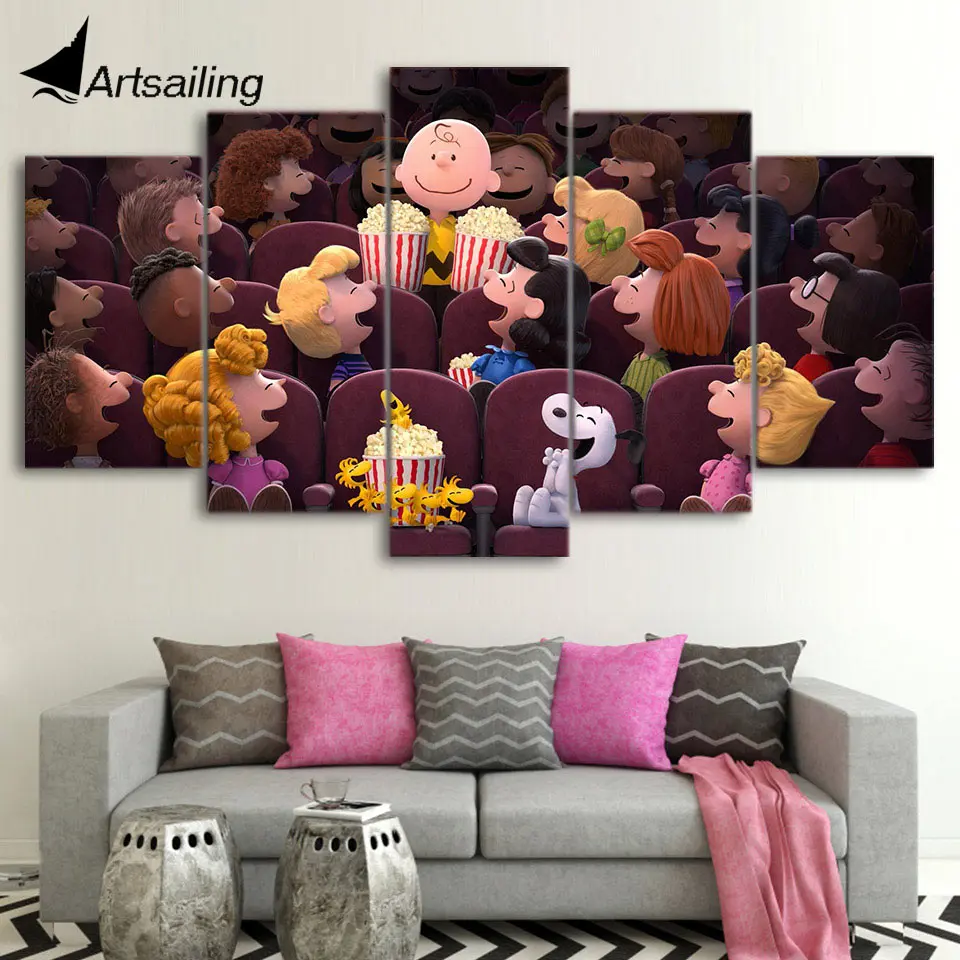 

ArtSailing HD Printed the peanuts cinema picture Painting wall art room decor print poster picture canvas Free shipping/ny-890