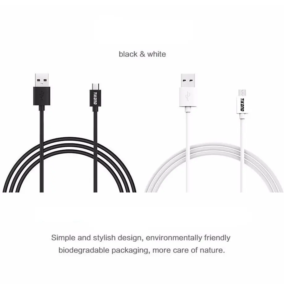 Tikono الروبوت المصغّر usb كابل مزامنة البيانات كابل شحن سامسونج S6 S7 HTC Xiaomi هواوي الهاتف المحمول و أقراص كابل الفقرة