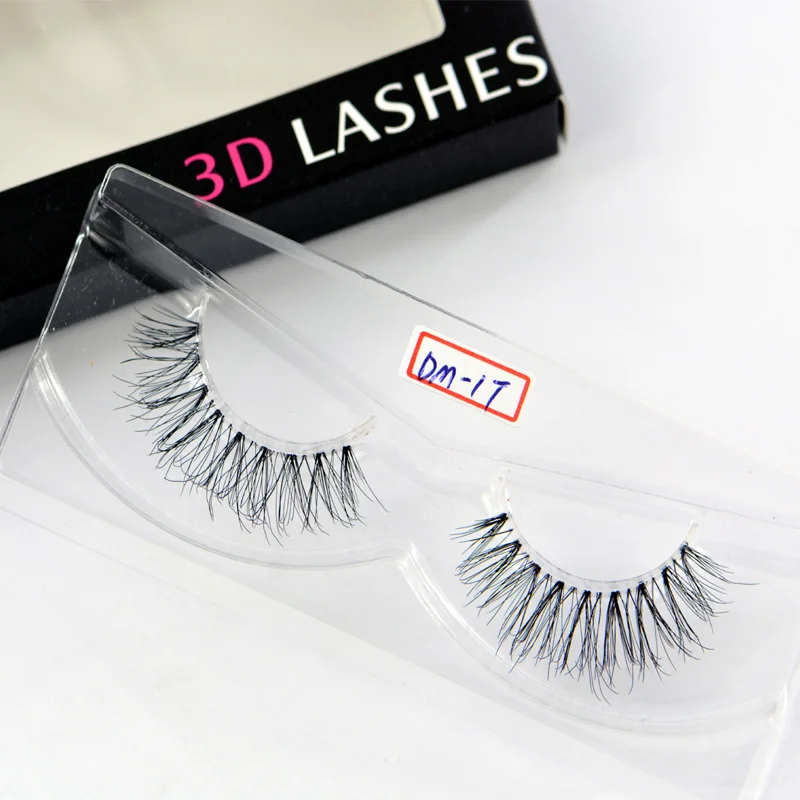 NEW Mink Eyelashes Clear Band Eye Lashes Crisscross Transparent Band