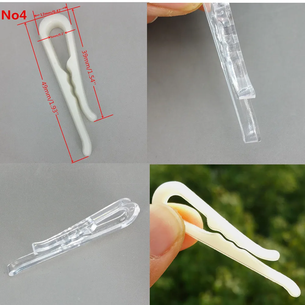 Aperte o Aperto da Braçadeira de Plástico Irregular para Vestuário Transparente Pacote Camisa Roupas Pequeno Clipe Vestuário Acessórios 1000 Pcs 12 Cheap Grampos