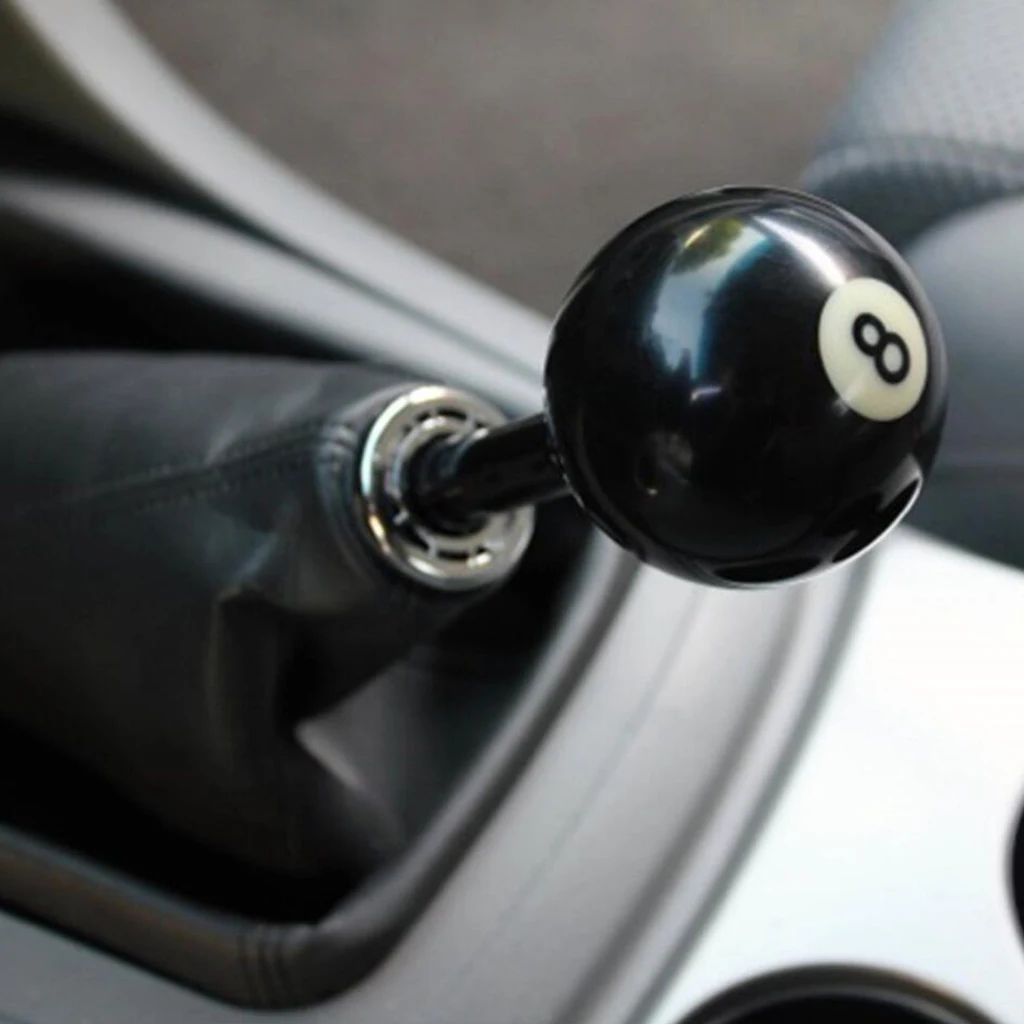 12*1.25mm Universal Gear Shifter Shift Knob Boot Manual Car Lever Black Ball Smoothly Quickly Vehicles Manual Gear Shifter Knob