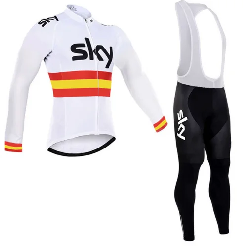

2017 Manner cyclisme equipe sky team MTB Bike kleidung Trocknen Schnell Fahrrad kleidung mit Langen armeln Radtrikot sets