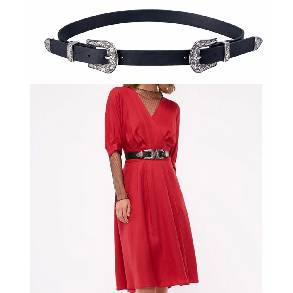 

GP-2005 Barry.Wang Fashion 110cm Women Belt Boho Metal Buckle Pin Buckle Belt For Party Wedding Women Jeans Pants Skite