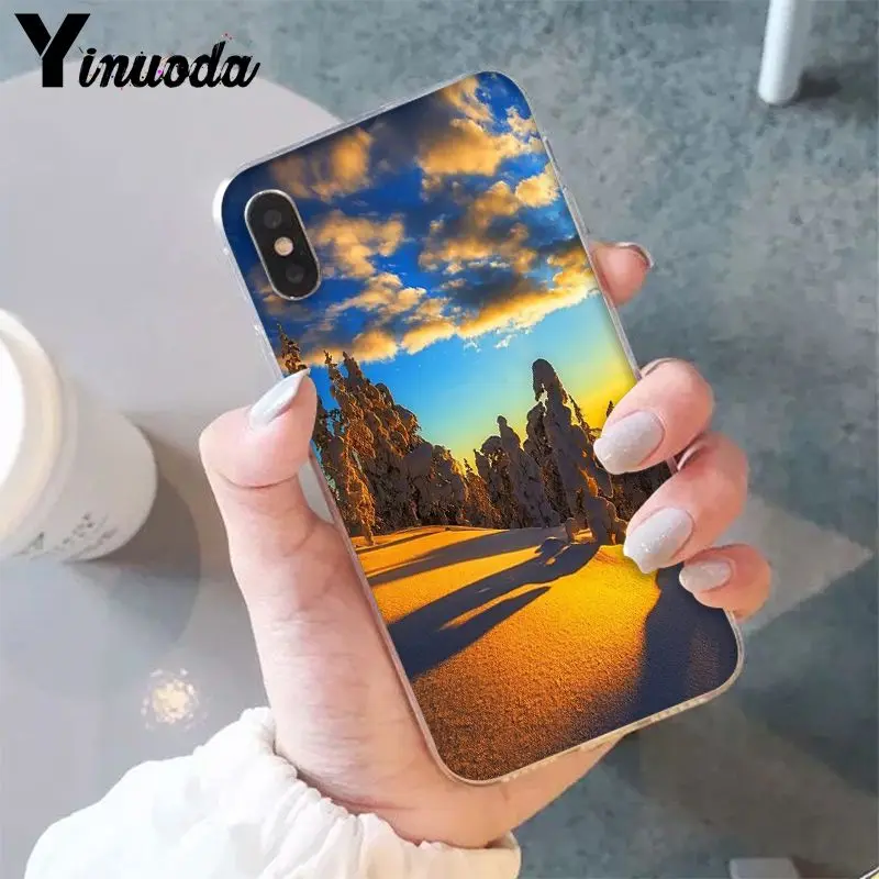 Yinuoda зимние снежные горы Sceneary Новинка чехол для телефона Fundas Крышка для iPhone 6S, 6 plus, 7, 7 plus, 8, 8 Plus, X Xs Макс 5 5S XR - Цвет: A10