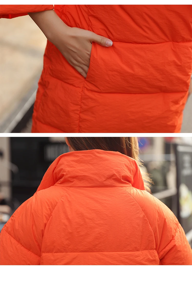 YASUGUOJI, новинка, модное одноцветное двубортное зимнее пальто для женщин, плотная теплая куртка с хлопковой подкладкой, Женская парка MF15