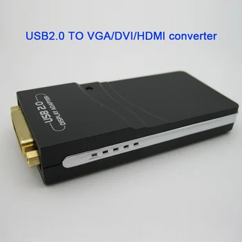 

2018 NEW USB2.0 TO DVI converter USB to DVI Adapter with DVI TO HDMI DVI TO VGA for WINDOWS PC laptop