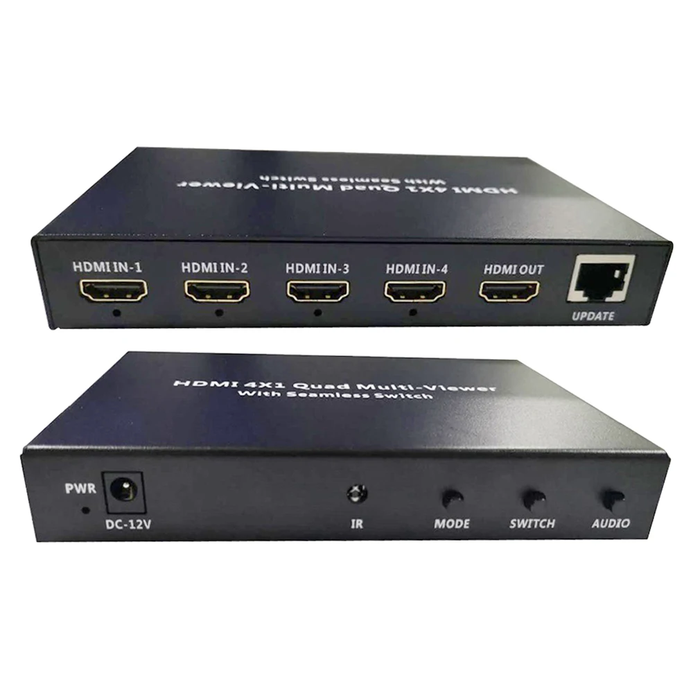 1080P 4x1 HDMI Multi Viewer with PIP Support Seamless Switcher Splitter