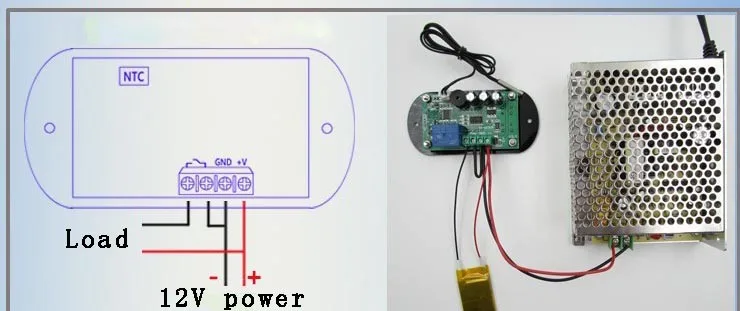 Полнофункциональный 12 V/24 V регулятор температуры для нагрева или система охлаждения верхний и нижний предел регулируемый