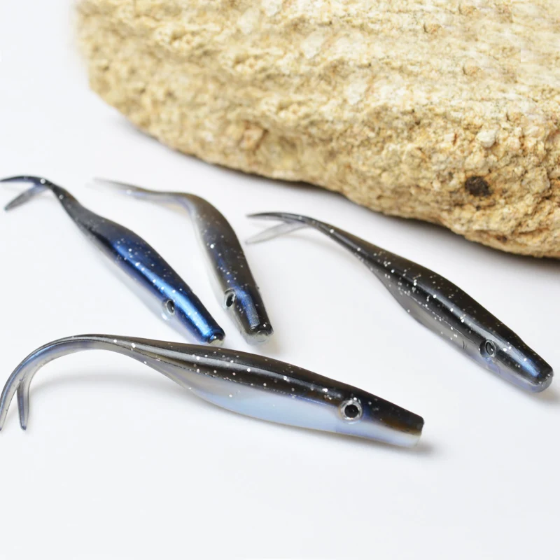 TOMA 12cm6. 5g cebo suave Pesca Black Back Fish Baits marca Bass Pesca señuelo suave agua salada señuelos aparejos de Pesca mejor que