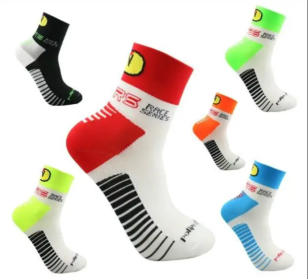 Новые носки унисекс для велоспорта, велосипедные носки для шоссейного велосипеда, Спортивные Компрессионные короткие носки для бега на открытом воздухе
