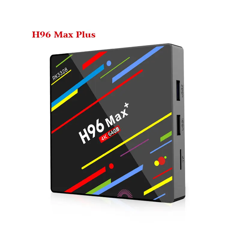 H96 MAX Plus Android 8.1 4g 32g 64g Set Top Box 4 k Ultra HD H.265 Smart TV Box USB 3.0 Double Wifi 2.4/5.0ghz Media Player