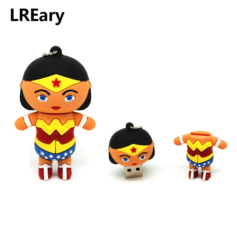 Милый флеш накопитель Super Hero avenger с героями мультфильмов 4 ГБ 8 16 32 64 USB карта памяти