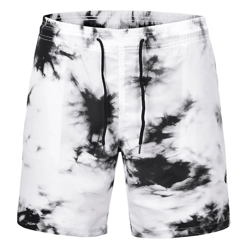 Doudoulu мужские летние новые стильные пляжные шорты, брюки, повседневные свободные брюки с принтом, пять процентов# CL30