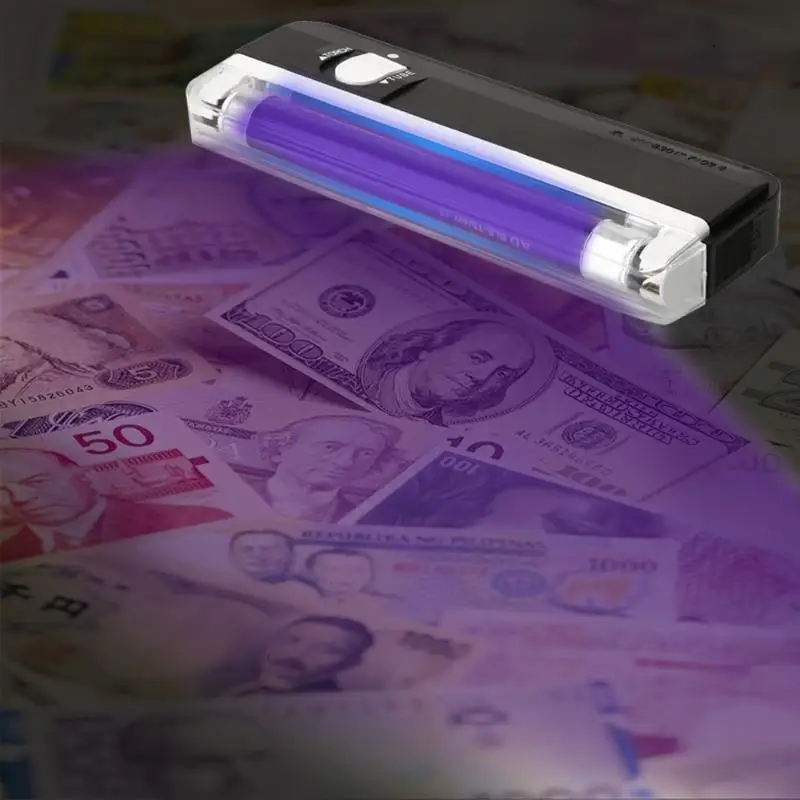 2в1 ручной УФ светодиодный светильник фонарь лампа поддельная валюта деньги детектор поддельный валюта деньги детектор