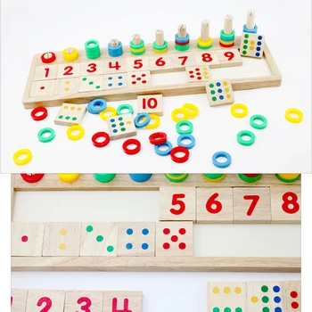 

Mathematics Wooden Teaching Aids Colorful Mathematics Teaching Toy Count Number Early Learning Education Math Toys For Children