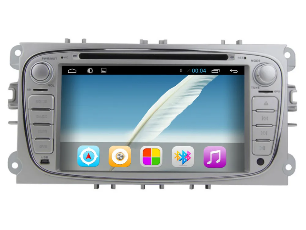 Clearance Quad 4 Core Android 7.1 Car DVD GPS For Ford Mondeo Focus 2 S-max 2008 2009 2010 2011 with Radio Navigation Bluetooth+camera 2