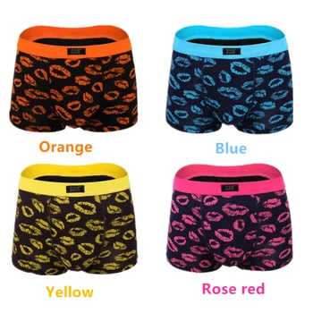 

4pcs mens Boxer underwear Sets Plus Size Panties Pack Sexy Print Underpants Shorts Soft Modal