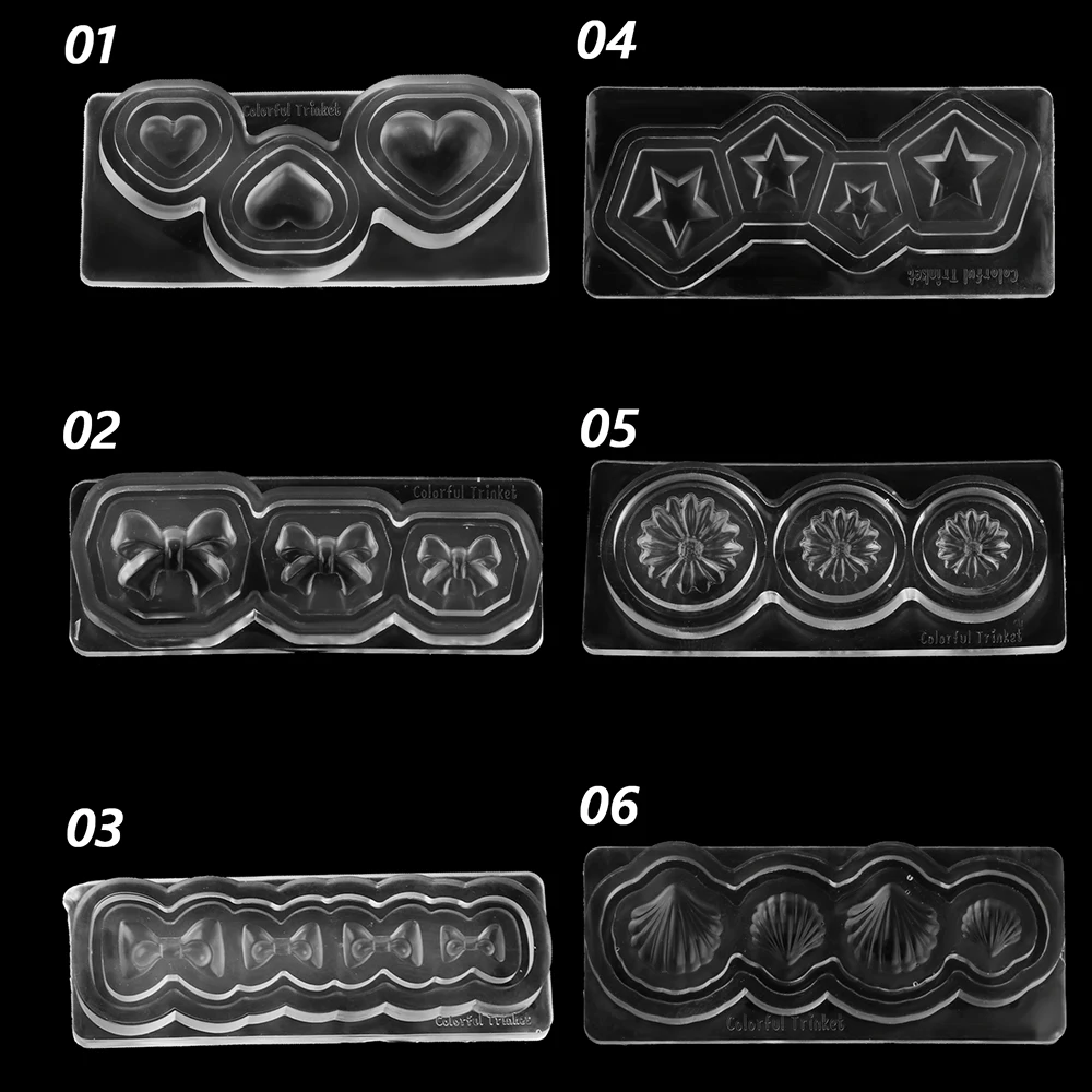 12 видов стилей 3D силиконовая форма для ногтей цветок/Сердце/звезда/оболочка/корона резьба DIY лак популярный инструмент акриловые наконечники для ногтей шаблон