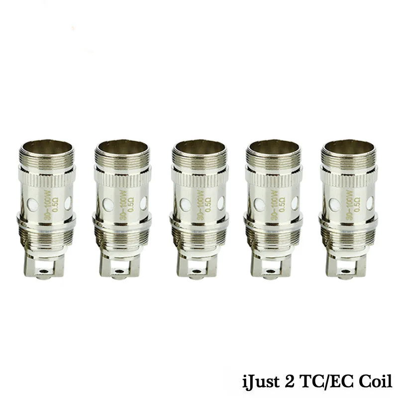 50 шт. оригинальный eleaf EC головы распылитель катушки 0.3ohm 0.5ohm ti Органический Хлопок