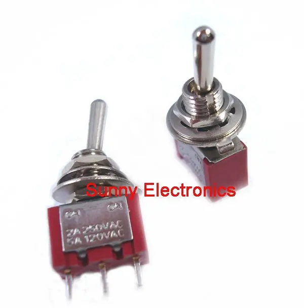 High quality 5PCS 3 pins,Spring Return (ON) OFF (ON) momentary mini ... image.