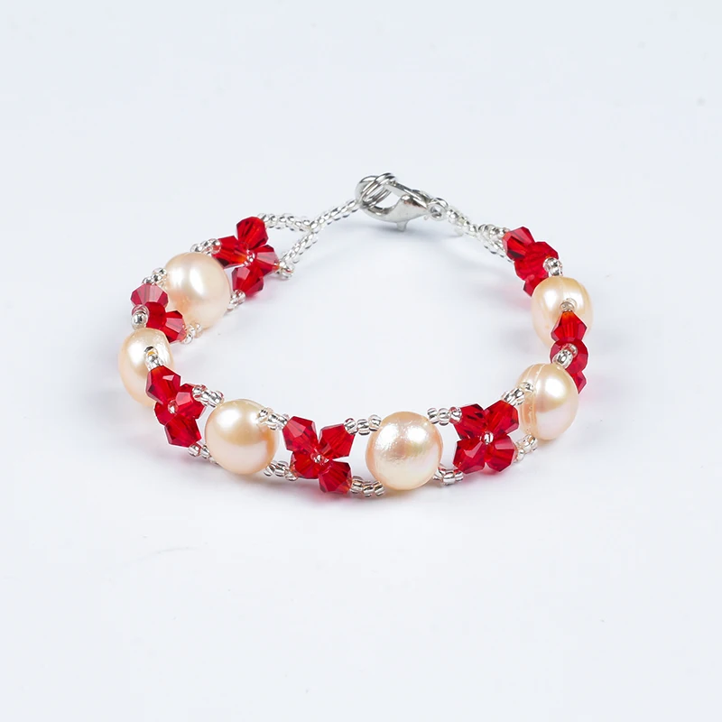 

Korean fashion accessories with Jewelry counter genuine new pearl bracelet light near the round white to send his girlfriend