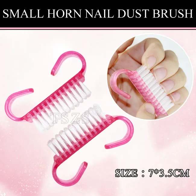 

5bag/lot Plastic Nails Brushes Cleaning Transparent Tool Manicure Pedicure Brush