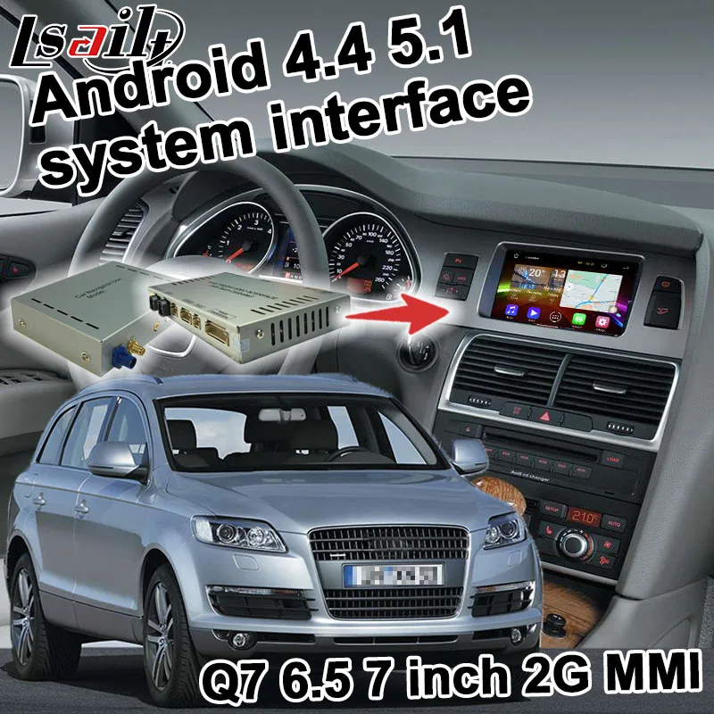 Android GPS navigation box for Audi Q7 2G MMI system 2005 2009 video
