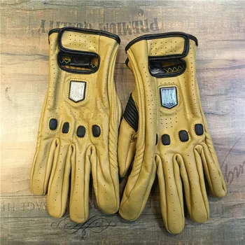 

Men Motorcycle Gloves Outdoor Sport Full Finger Moto Riding Protect Armored Black Short Leather Warm Luvas Da Motocicleta M L XL