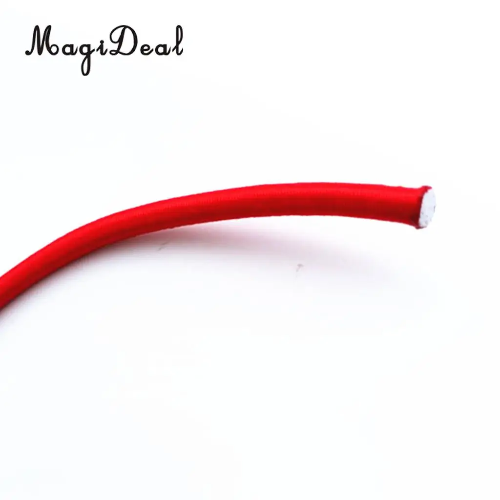 MagiDeal 5mm Marine Grade Strong Flexible Elastic Rubber Bungee Rope Shock Cord Tie Down Boat Caravan Trailer Tarp DIY UV Stable