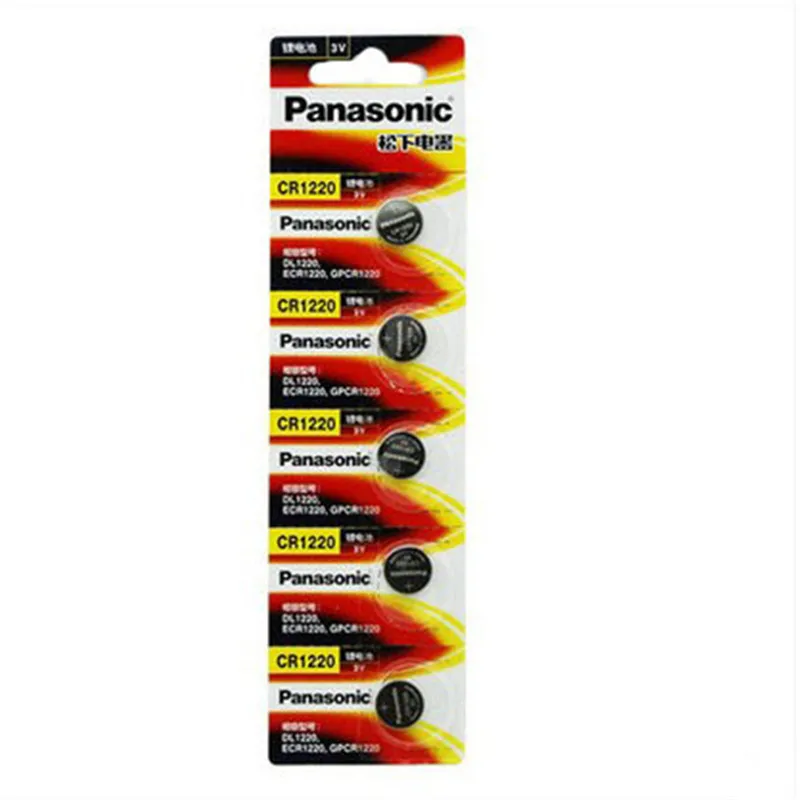 5 шт./лот PANASONIC CR1220 BR1220 DL1220 ECR1220 LM1220 3 в литиевые батареи батарейка монета|coin battery|3v