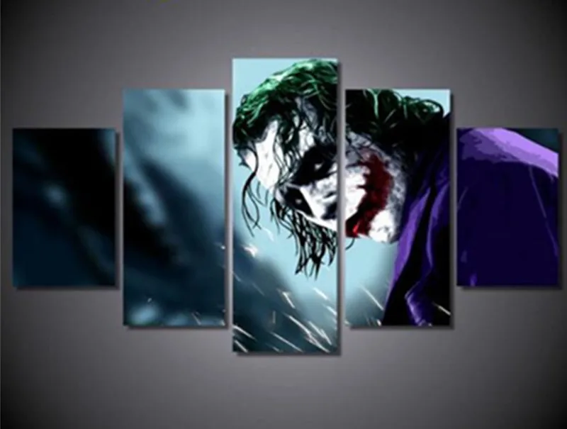 

5pcs 5d diy Diamond Embroidery Joker clown Diamond Painting round/square Cross Stitch Full Drill Multi-Picture Mosaic Home Decor