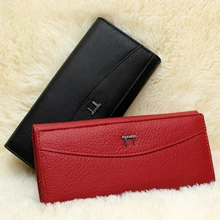 Heißer Verkauf! echtes Leder Geldbörse Frauen Geldbörsen Marke OL Kurze Rindsleder Lady Handtasche Business Kartenhalter Geldbörse Tasche