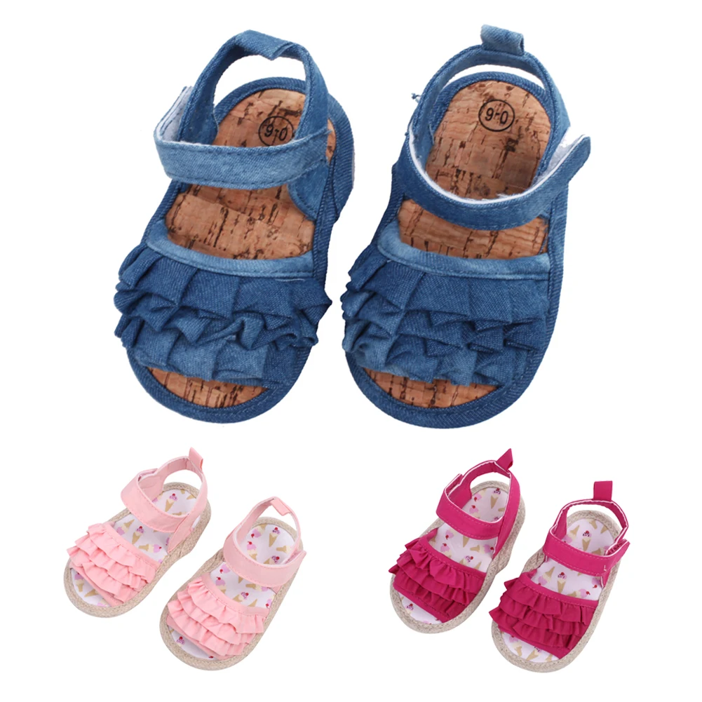 Baby Girl Sandal Clogs Shoes Infant Summer Shoes Newborn Princess Shoes Infant Soft Sole Shoes 0