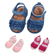 Baby Girl Sandal Clogs Shoes Infant Summer Shoes Newborn Princess Shoes Infant Soft Sole Shoes 0
