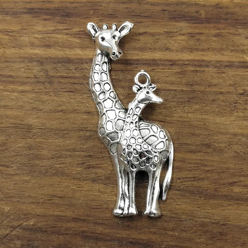 Reindeer Charm//Pendant Tibetan Antique Silver 23mm 10 Charms Accessory Crafts