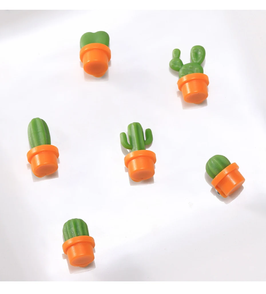 Mini Succulent Plant magnets for refrigerators for Kitchen 05