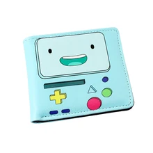 Mode Coloré Court PU Portefeuille/Sac À Main Imprimé avec BMO de Adventure Time avec Finn et Jake